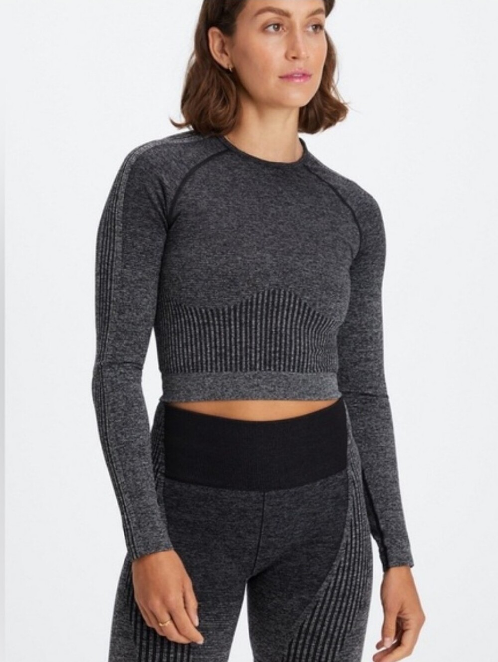 NWOT• Fabletics Ombre Seamless Long-Sleeve Top (L)